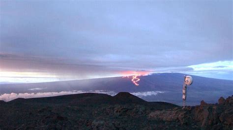 Hawaiis Mauna Loa Aerial Video Shows Lava Flow From Summit As