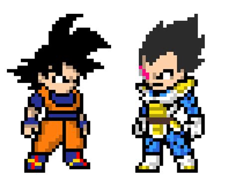 Goku Vegeta Super Saiyan Pixel Art Png 2517x4484px Goku Art Images Images