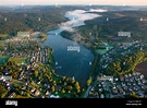 Photo aérienne, Sundern Amecke Illingheim avec Lac Sorpesee, Sundern ...