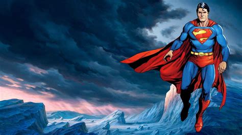 Superman Cartoon Wallpapers Wallpaper Cave