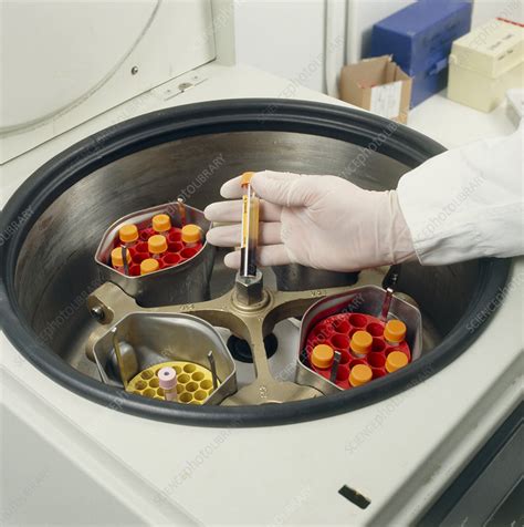 A Centrifuge Used To Separate The Blood Components Stock Image M532