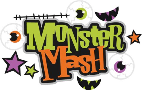 Monster Mash Svg Scrapbook Title Monster Svg Cut File Halloween Svg Files