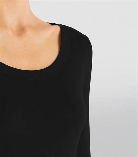 Hanro Black Silk Cashmere Long Sleeved T Shirt Harrods Uk