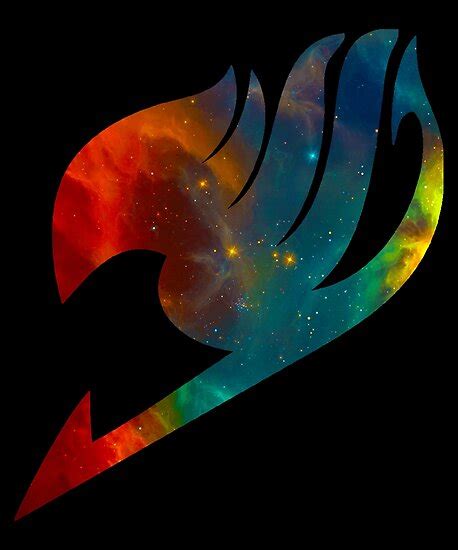 Fairy Tail Galaxy Universe Guild Symbol Multicolored Posters By