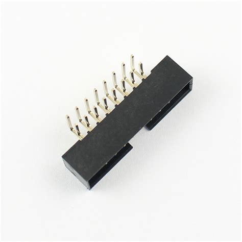50pcs 2mm 2x8 Pin 16 Pin Right Angle Male Shrouded Box Header Idc