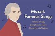 Compositions by Mozart: Famous Songs, Symphonies, Piano Concertos ...