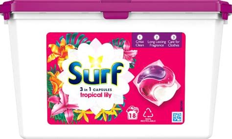 Last Chance Surf Tropical Lily 3 In 1 Capsules Washing Capsules 18