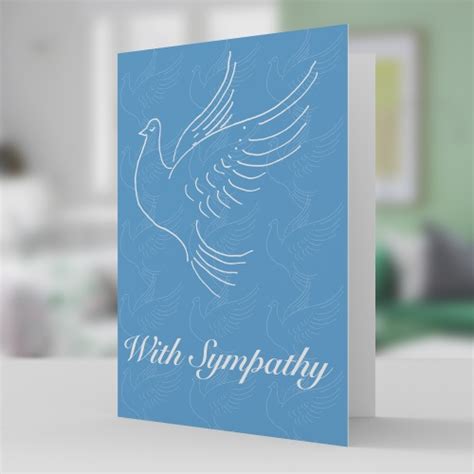 White Dove With Sympathy Card