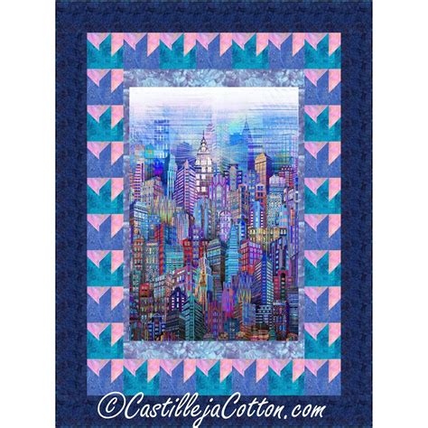 Hoffman Fabrics City Skyline Quilt Kit Quilt Kit Quilt Patterns
