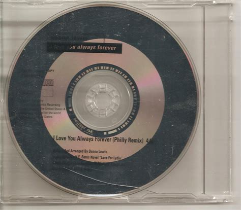 Donna Lewis I Love You Always Forever Philly Remix 1996 CD Discogs