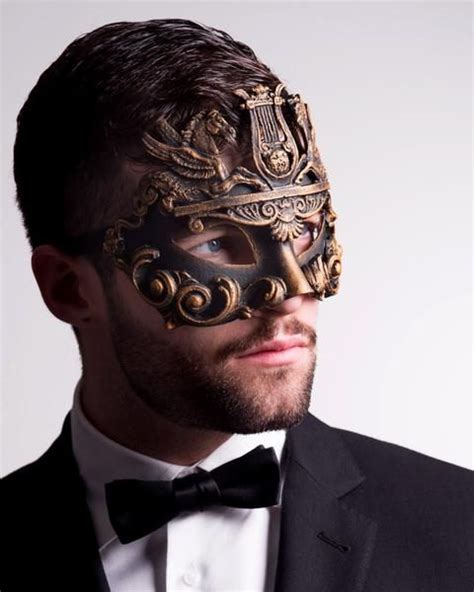 Colombina Barocco Cavalli Bronze Masquerade Ball Aesthetic Masked