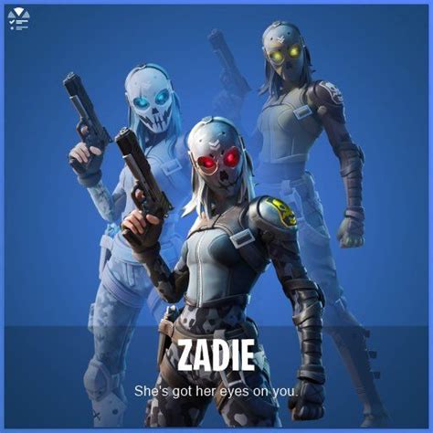 Check back daily for skins for sale today, free skin, skin names and any skin! Fortnite challenges leaked for new Zadie and Metal Mouth ...