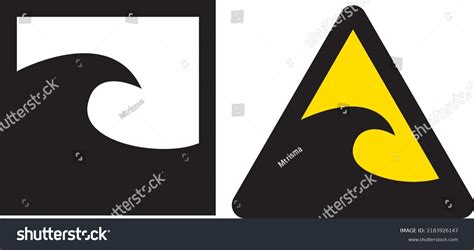 Warning Storm Surge Sign Vector Stock Vector Royalty Free 2183926147 Shutterstock