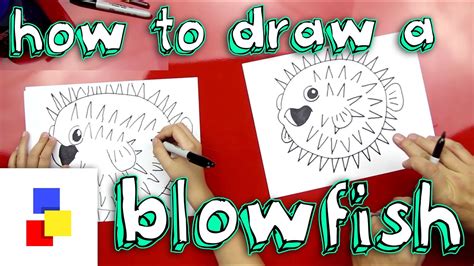 How To Draw A Blowfish Pufferfish Youtube