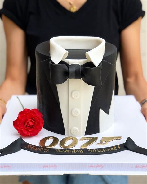 James Bond Cake Elegant Style Customized Cake For Men Cake T Dubai
