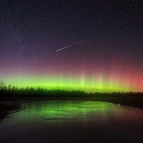 Northern Lights Reflections In Maine Todays Image Earthsky