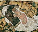 Egon Schiele, Tod und Mädchen, 1915