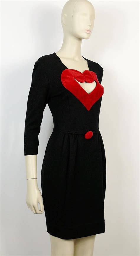 Moschino Vintage Heart Dress Us Size 8 For Sale At 1stdibs