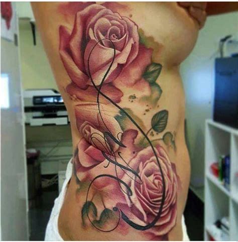 Beautiful Rose Side Tattoo Side Piece Tattoos Girl Side Tattoos Side