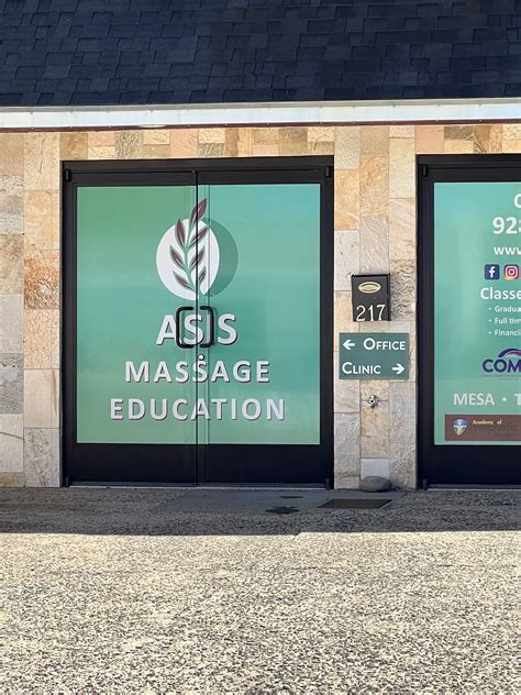 This Is A Massage School Called Asis But You Can Barely See The I So