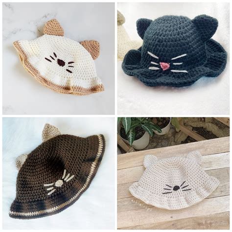 Cat Bucket Hat Crochet Pattern Moondragon Ph S Ko Fi Shop Ko Fi