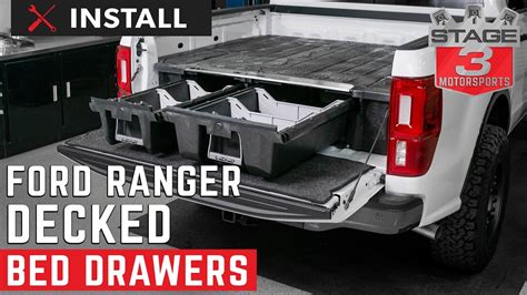2019 2023 Ford Ranger Decked Truck Bed Storage Install Youtube