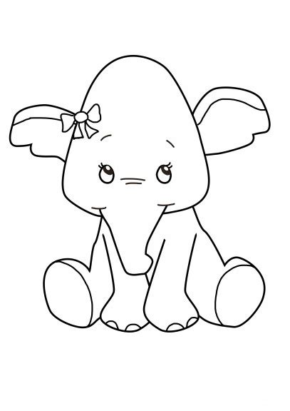 Dessin Animaux à Imprimer Gratuit Beau Photos Coloriage Bébé éléphant à