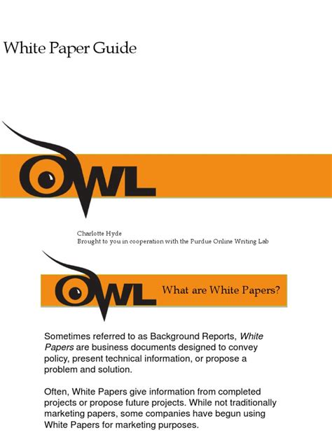 The purdue writing lab purdue university students purdue instructors and students. Purdue OWL White Paper Tutorial(1) | Abstract (Summary ...