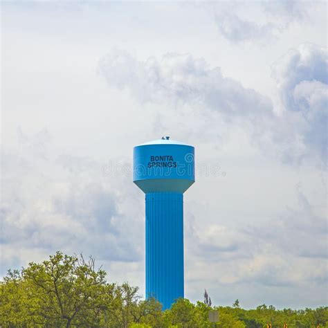 Blue Painted Water Tower Editorial Photography Image Of Towerbuilding
