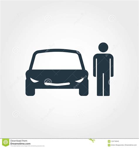 Car Driver Icon Simple Element Illustration Car Driver Pixel Perfect