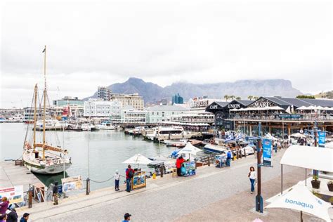 The Waterfront At Cape Town Harbour Editorial Image Image Of Skyline