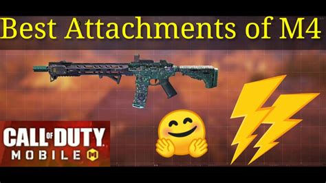 Best Attachments Of M4 Cod Mobile M4 Best Attachments Youtube