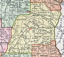 Barbour County, Alabama, Map, 1911, Eufaula, Clayton, Clio