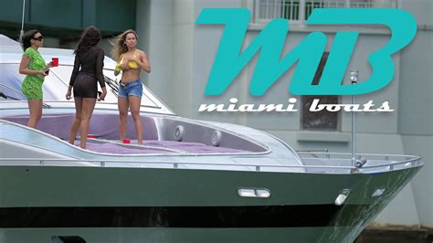 Stunning Yachts And Girls Miami River Can T Be Beat Youtube