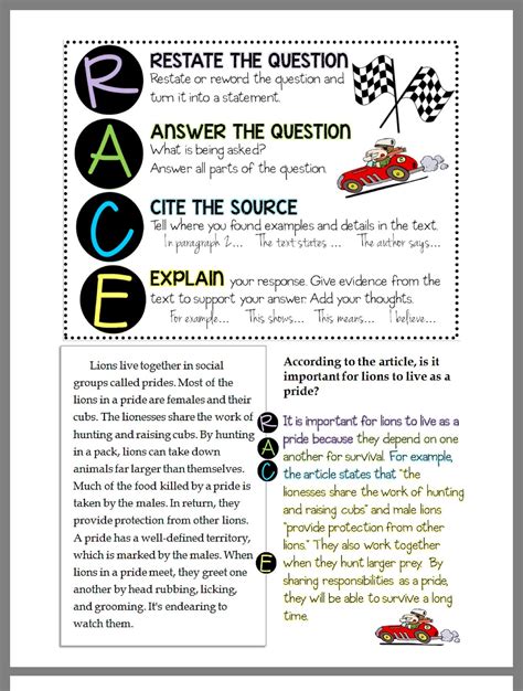 Race Strategy Practice Worksheets Free