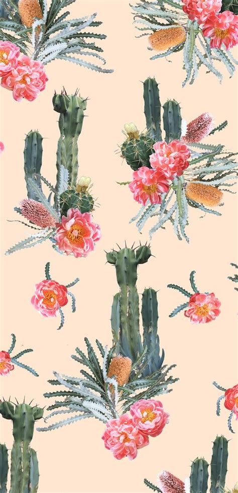 Tropic Cacti Removable Fabric Wallpaper Peel And Stick Etsy Print