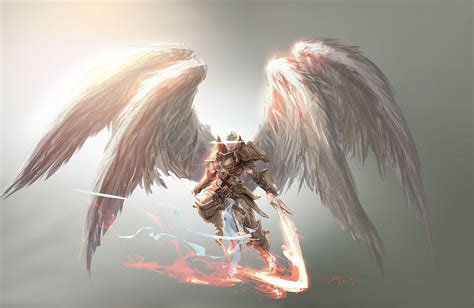 Artstation Angel Concept Art For Magic The Gathering Battle For