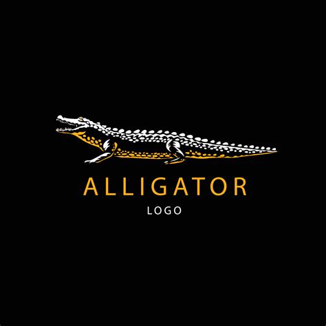 Flat Alligator Logo Template 15258465 Vector Art At Vecteezy