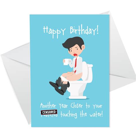 Funny Birthday Card For Him Rude Birthday Card For Men