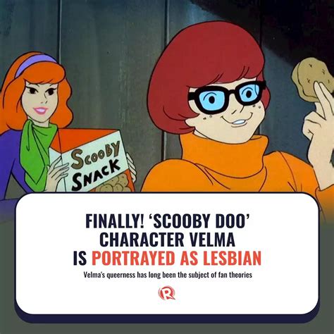 finally scooby doo character velma is portrayed as lesbian