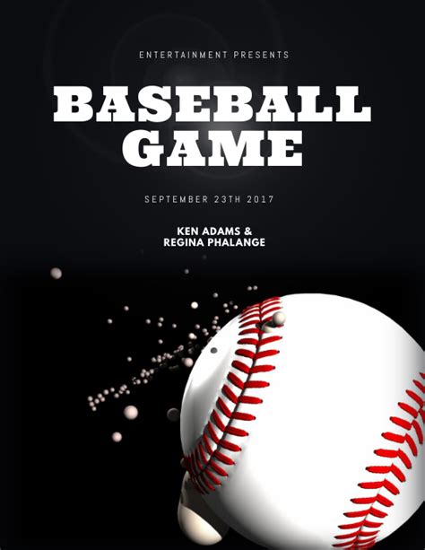 Copy Of Baseball Flyer Template Postermywall
