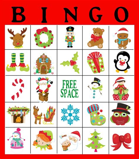 Christmas Bingo Games Free Printable 36d