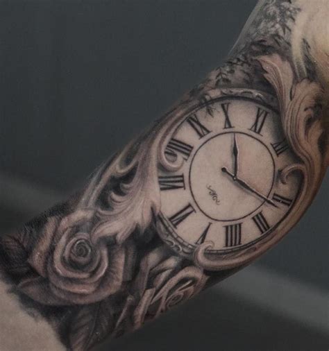 Clock Tattoo 3 By Darwin Enriquez Tattoos Mandala Tattoos Geometric