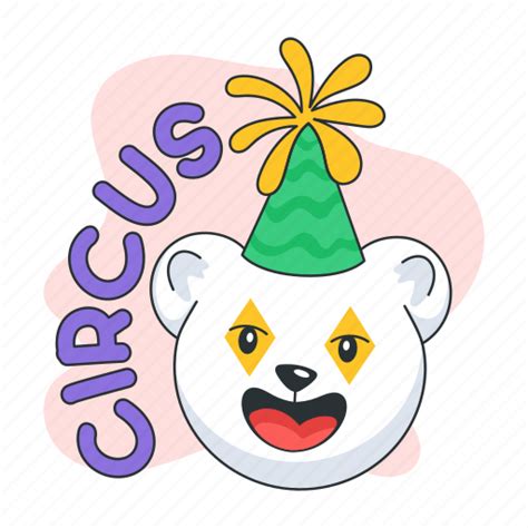 Circus Bear Circus Hat Bear Hat Clown Bear Circus Clown Icon