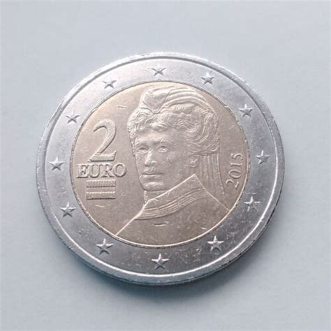 Österreich 2015 Bertha Von Suttner 2 Euro Münze Sammeln Selten Ebay