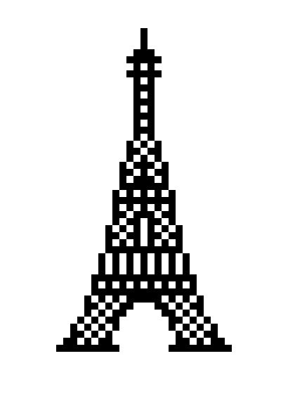 Pixel Eiffel Tower Pixel Art Maker