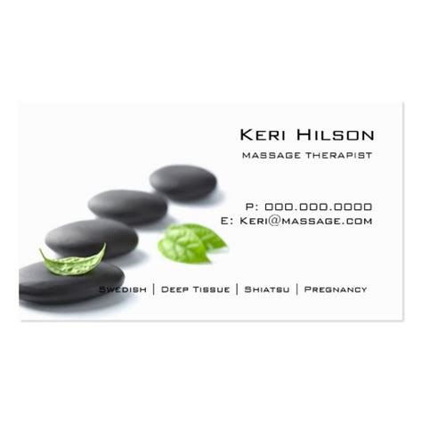 When it comes to your business, don't wait for opportunity, create it! Minimalist Massage Therapist Business Card | Zazzle