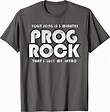 Prog Rock 3 Minutes Vintage T-Shirt : Amazon.co.uk: Fashion