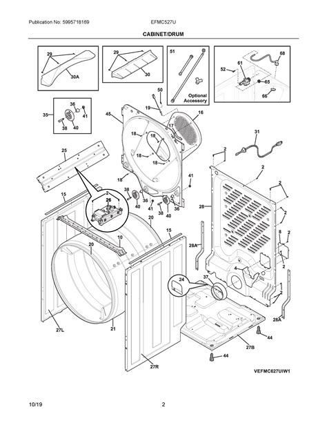 Parts And Plans For Electrolux Laundry Residential Electric Dryer