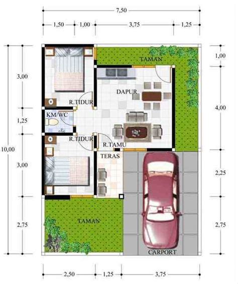 Salah satu model rumah minimalis yang kini gencar dibangun adalah rumah minimalis type 36. Gambar Denah Rumah Type 21 - dizeen